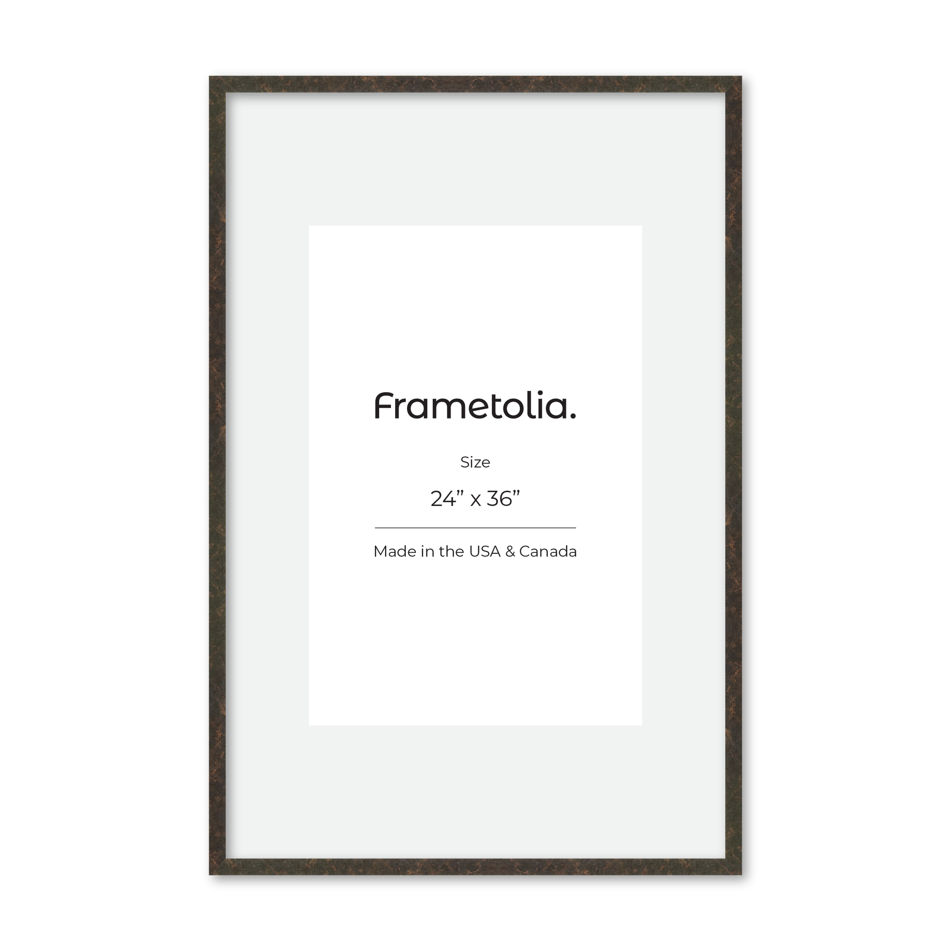 24" x 36" Rich Brown Vienna Wall Frame