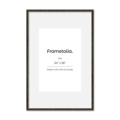 24" x 36" Rich Brown Vienna Wall Frame