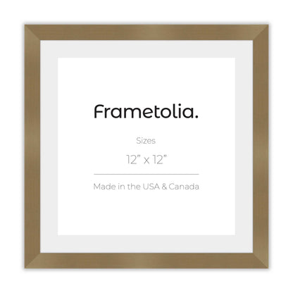 Brushed Gold Narrow Width Wall Frame
