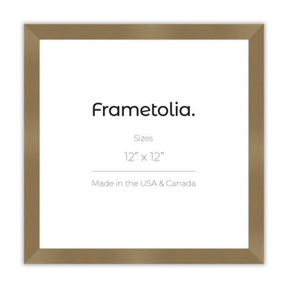 Brushed Gold Narrow Width Wall Frame