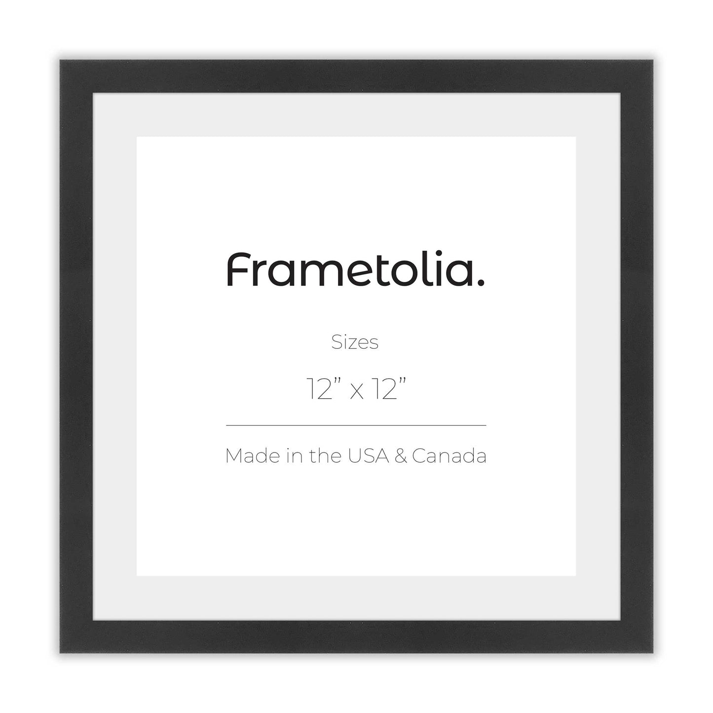 Satin Black Narrow Width Wall Frame