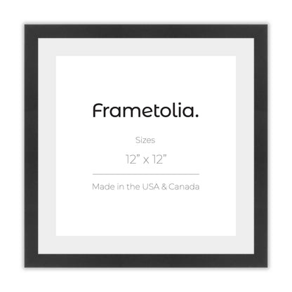 Satin Black Narrow Width Wall Frame