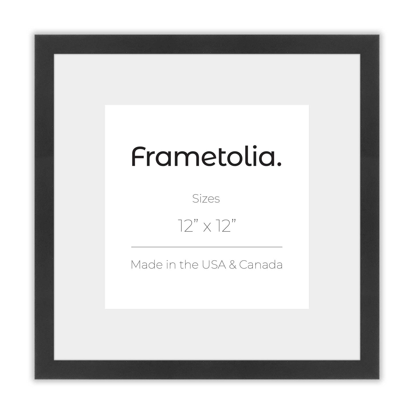 Satin Black Narrow Width Wall Frame