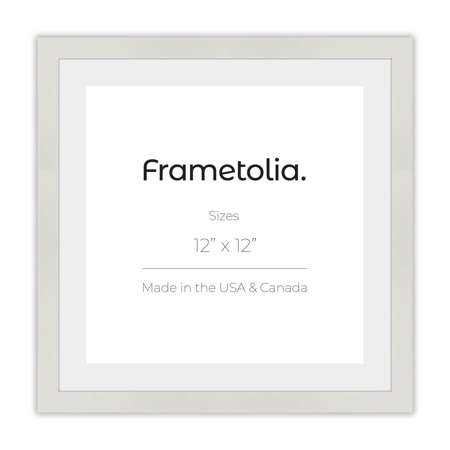 Opaque White Narrow Width Modern Wall Frame