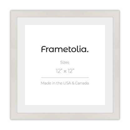 Opaque White Narrow Width Modern Wall Frame