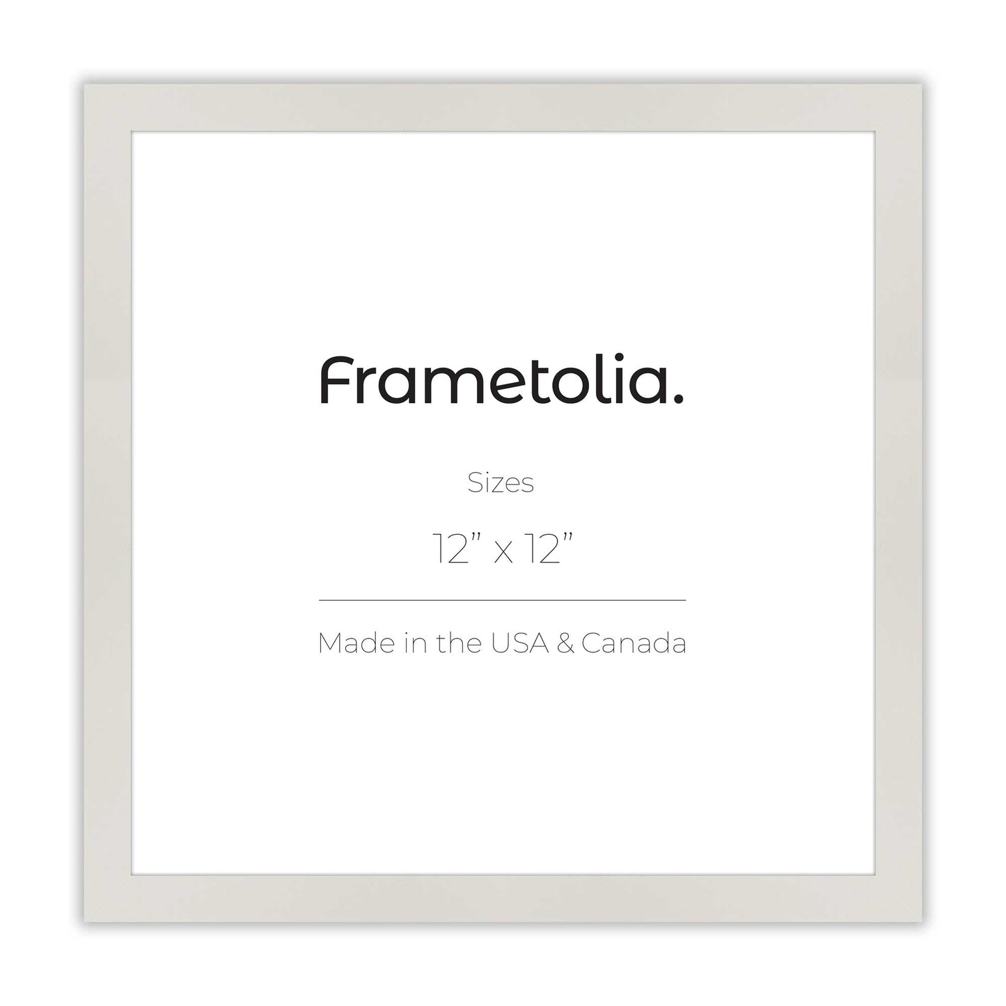 Opaque White Narrow Width Modern Wall Frame