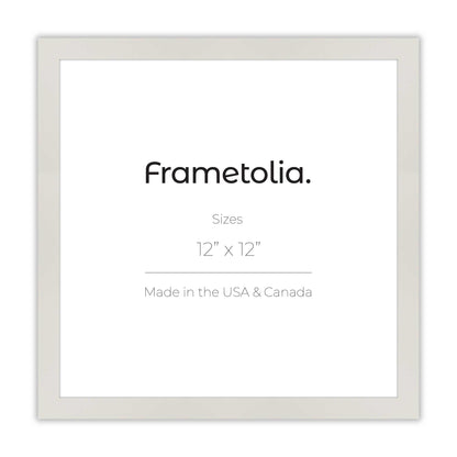 Opaque White Narrow Width Modern Wall Frame