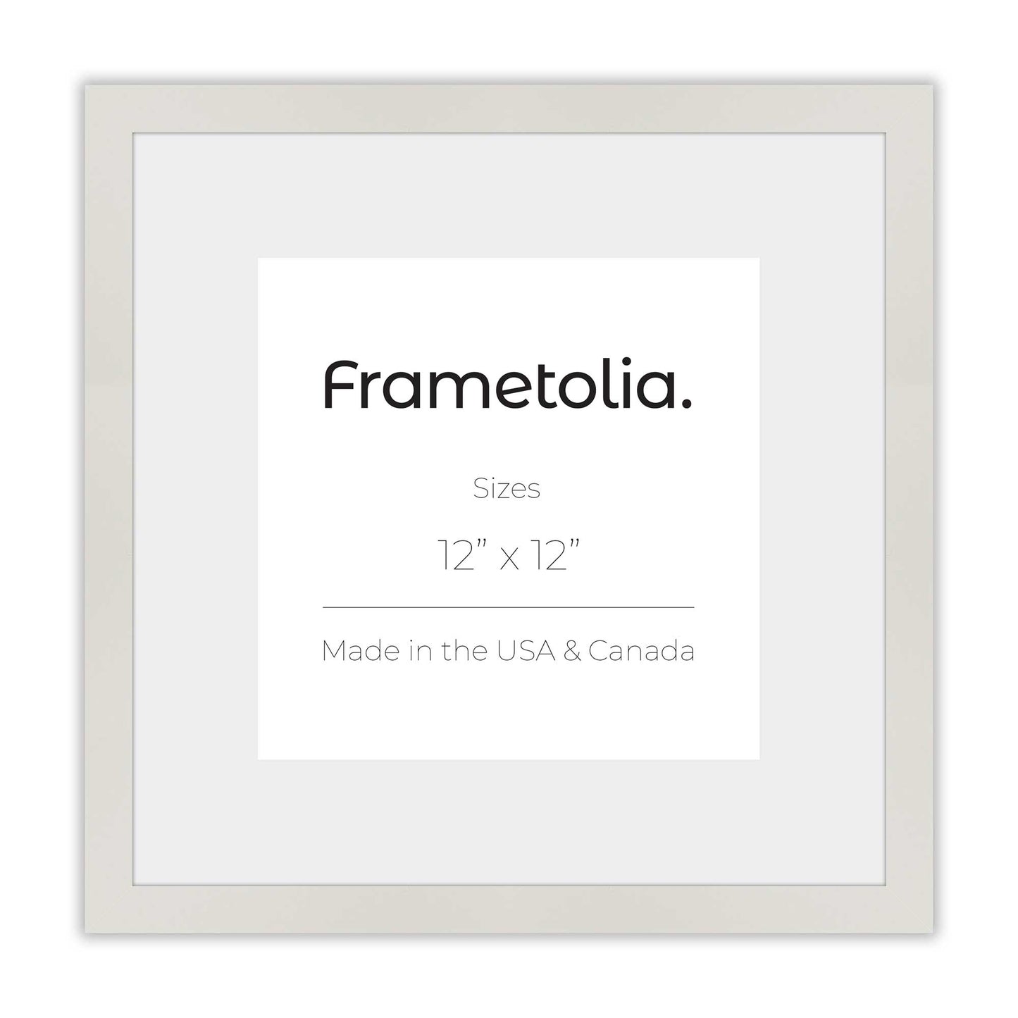 Opaque White Narrow Width Modern Wall Frame