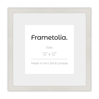 Opaque White Narrow Width Modern Wall Frame