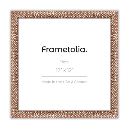 Hammered Champagne Medium Width Wall Frame