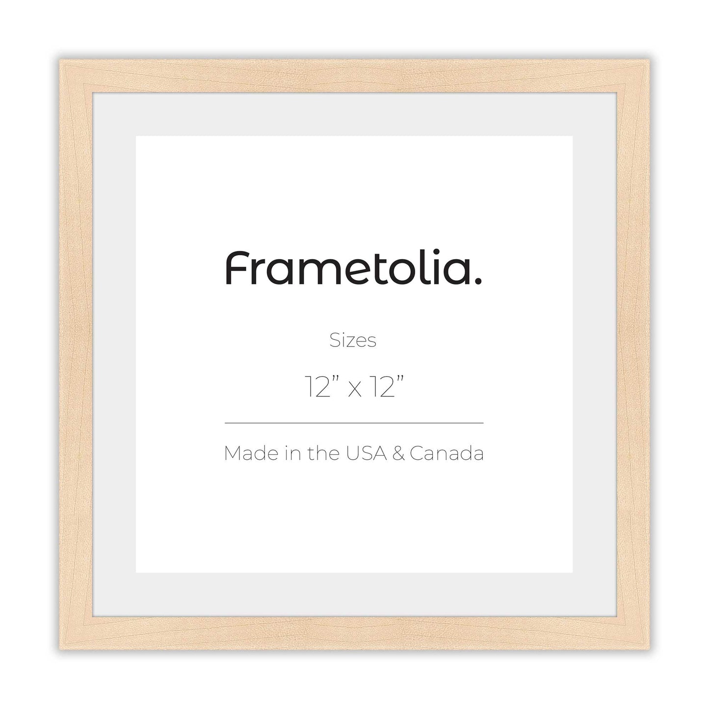Raw Maple Narrow Width Wall Frame
