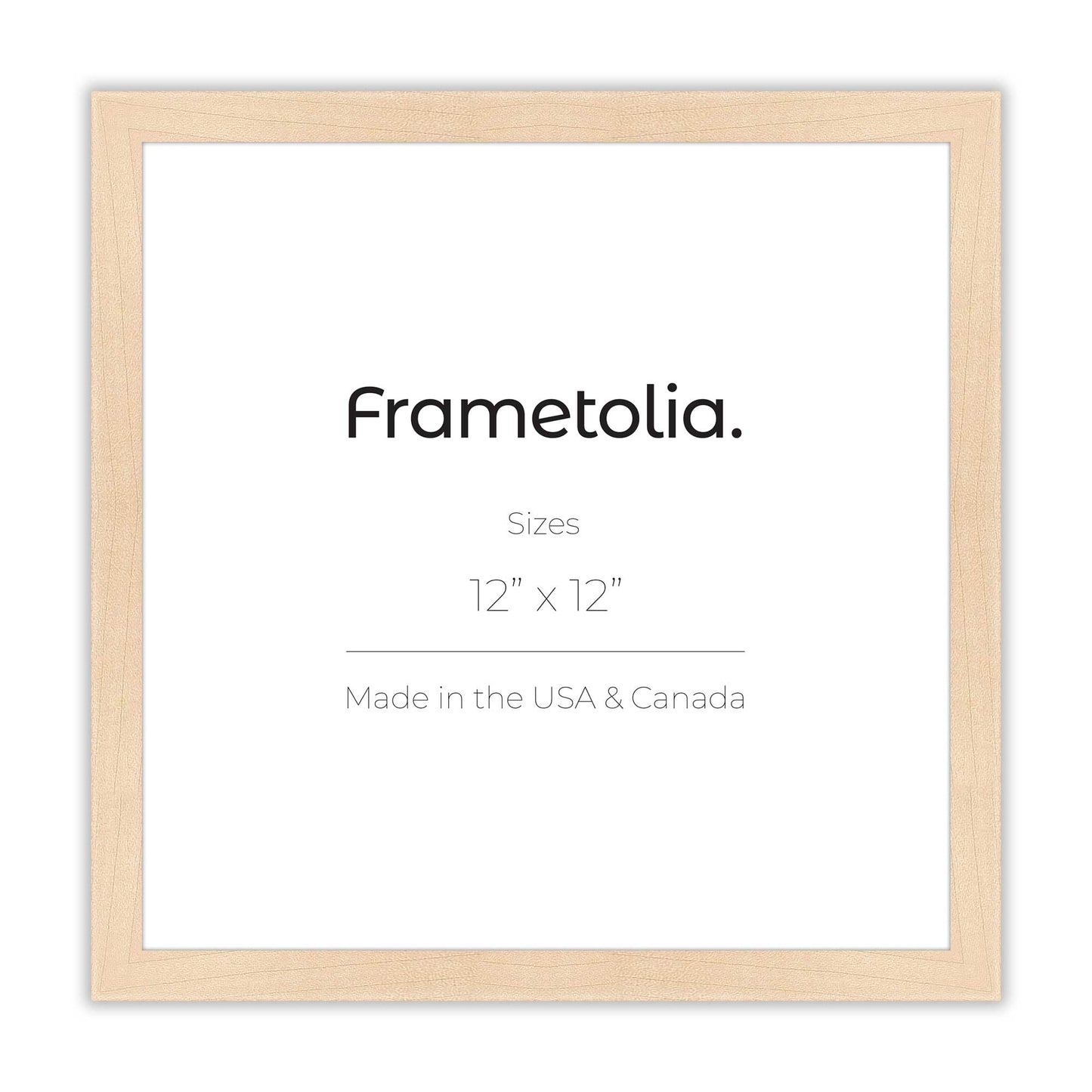Raw Maple Narrow Width Wall Frame