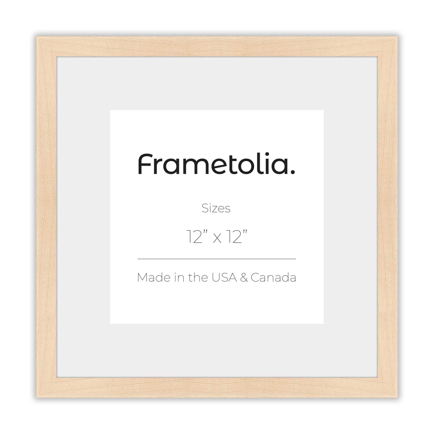 Raw Maple Narrow Width Wall Frame