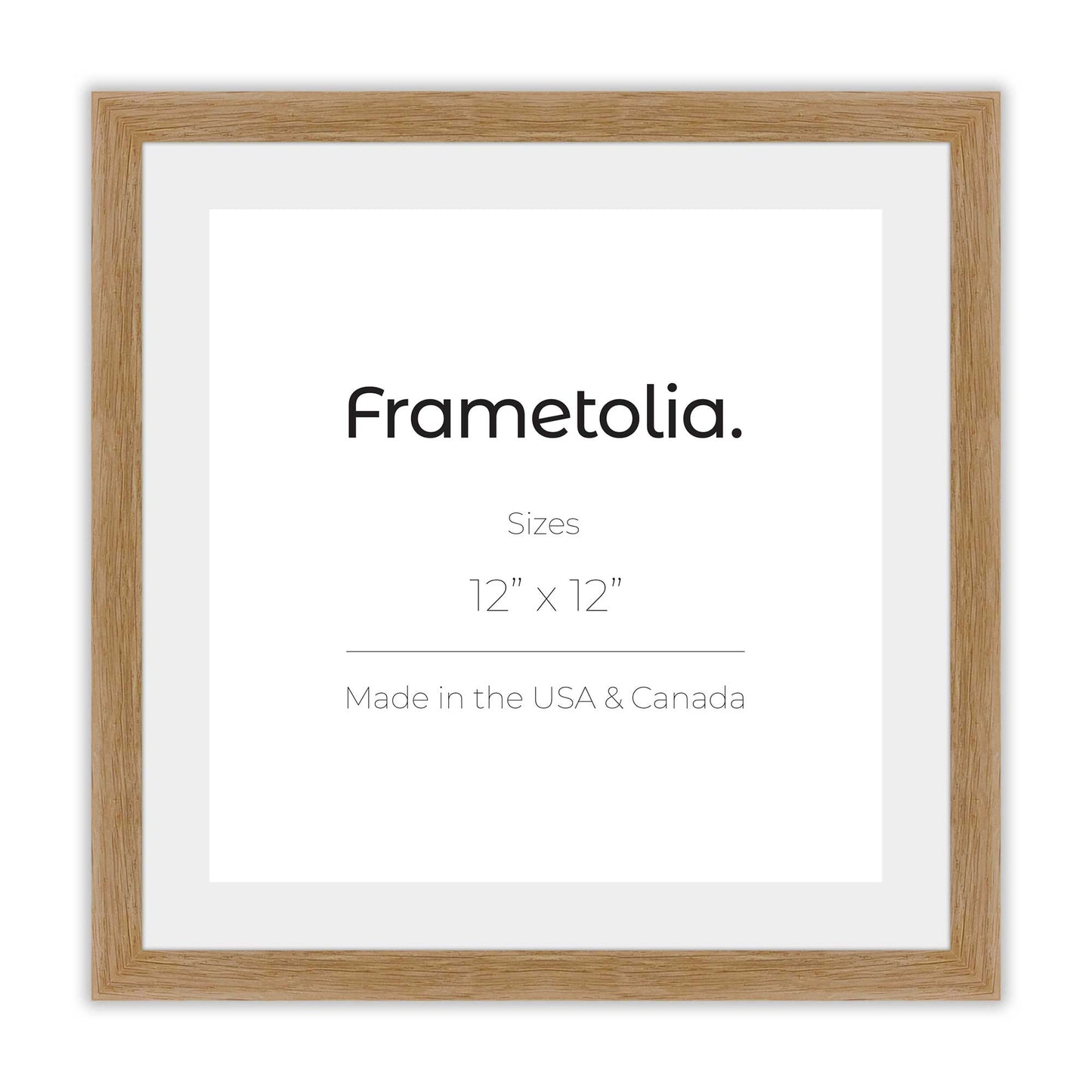 Natural Oak Narrow Width Wall Frame