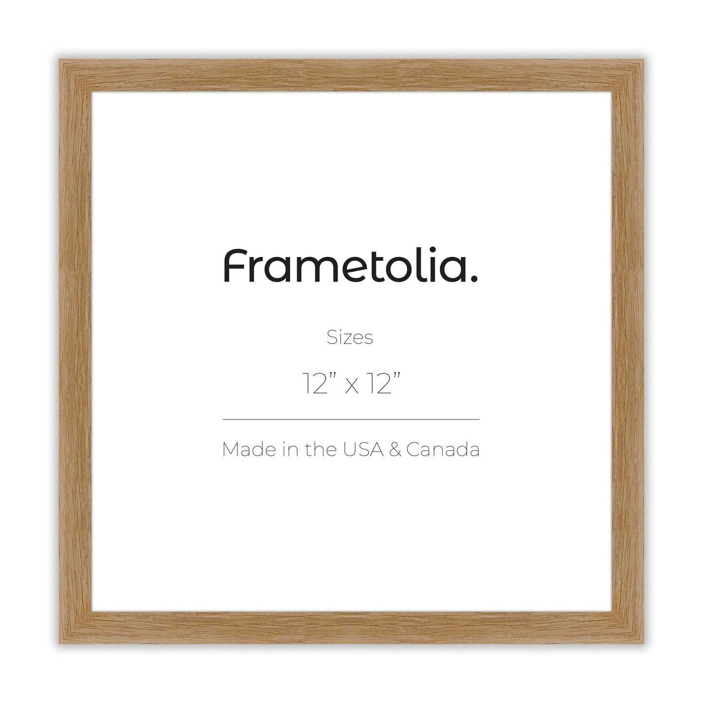 Natural Oak Narrow Width Wall Frame