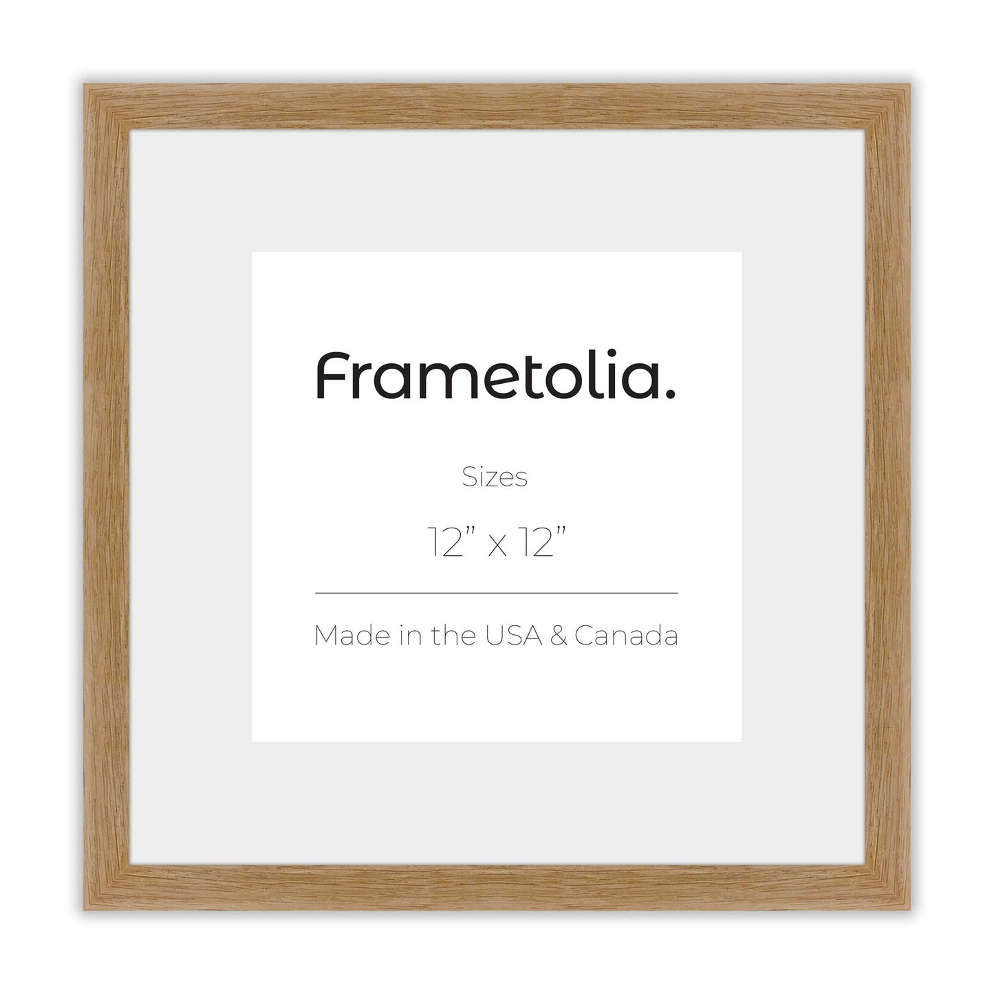Natural Oak Narrow Width Wall Frame