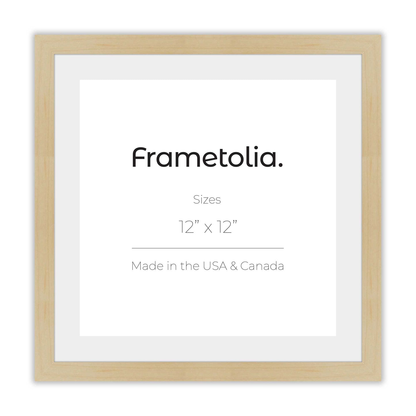 White Maple Narrow Width Wall Frame