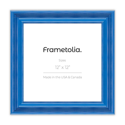 Seaport Blue Wide Width Wall Frame