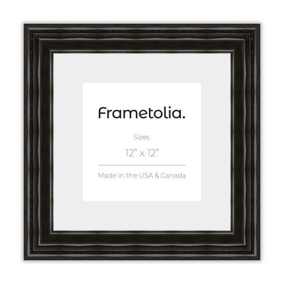 Electric Black Gloss Wide Width Wall Frame