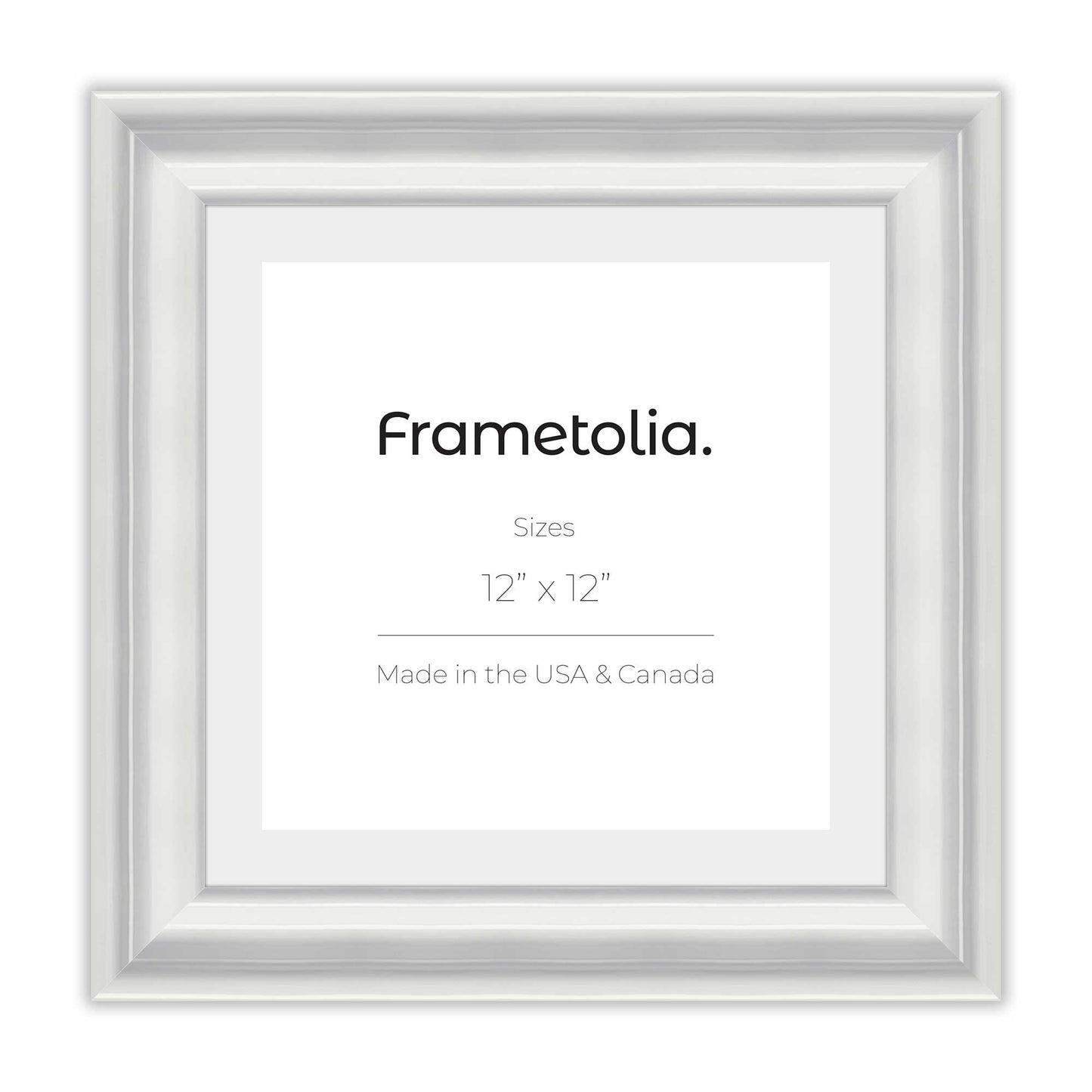 Electric White Gloss Wide Width Wall Frame