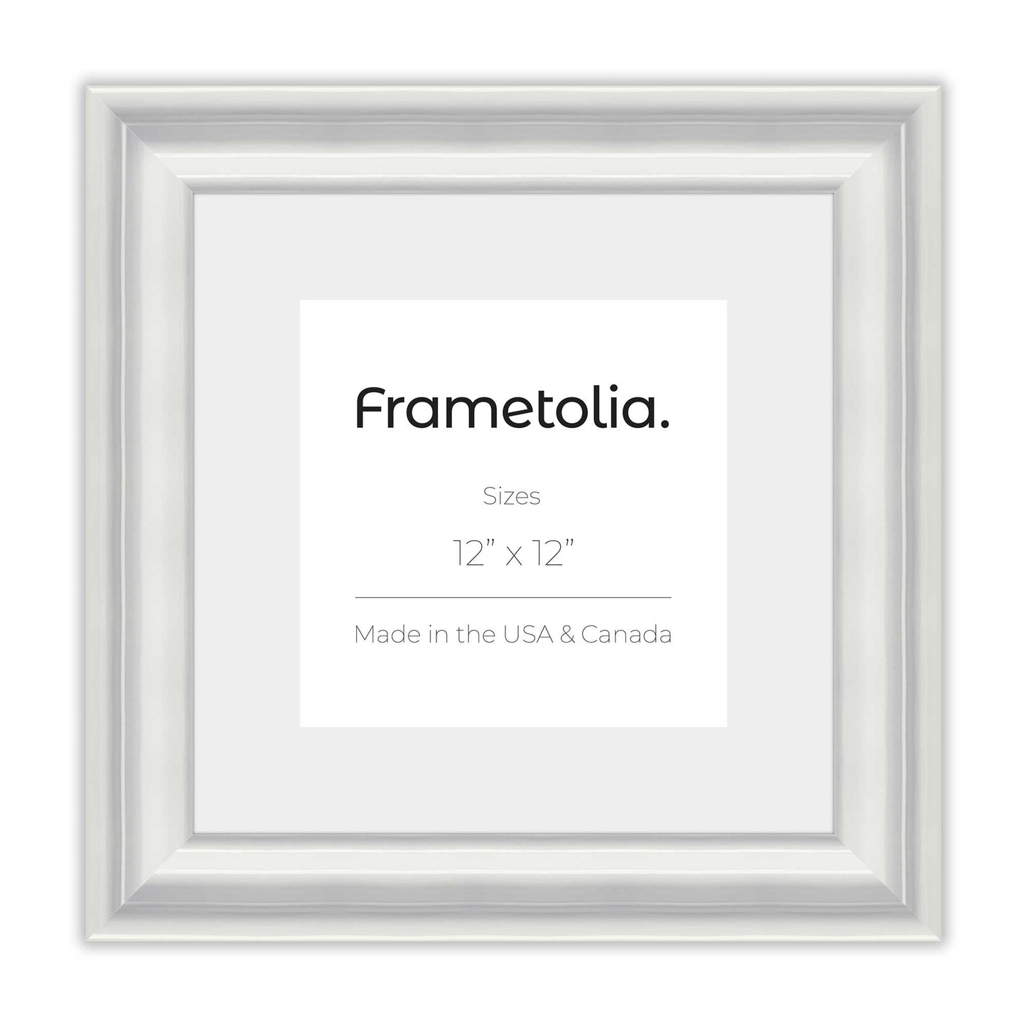 Electric White Gloss Wide Width Wall Frame