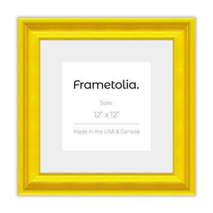 Sunburst Yellow Wide Width Wall Frame