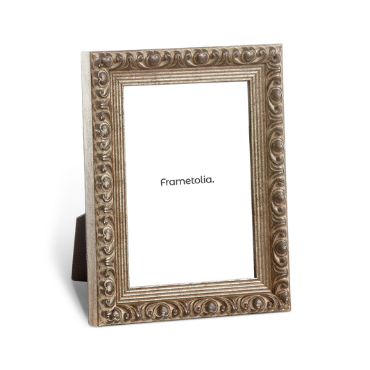 Gilded Silver Leaf Medium Width Table Top Frame