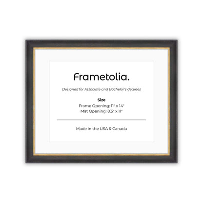 Cocoa & Gold FAMILY Wall Frame