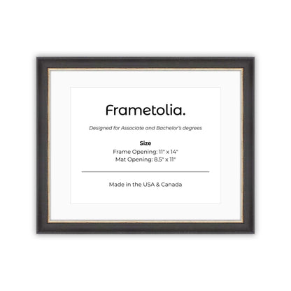 Cocoa & Silver FAMILY Wall Frame