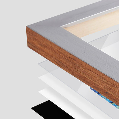 Steel Silver Mercer Wall Frame