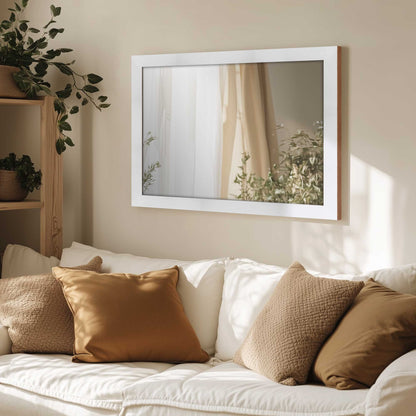 Mirror hanging in a room