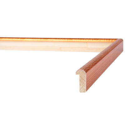 Hammered Copper Narrow Width Table Top Frame