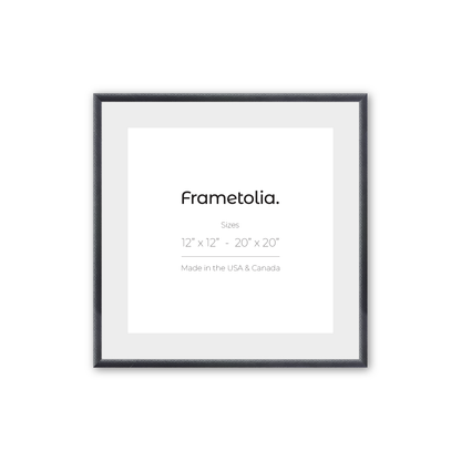 Hammered Black Medium Width Wall Frame