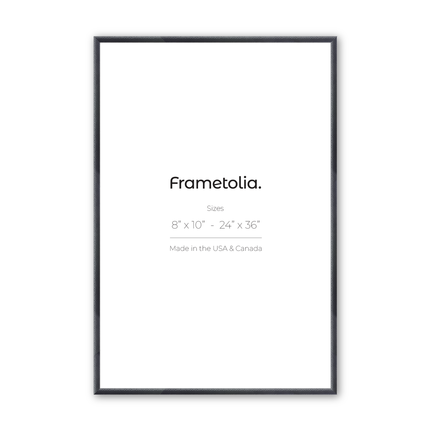 Hammered Black Medium Width Wall Frame
