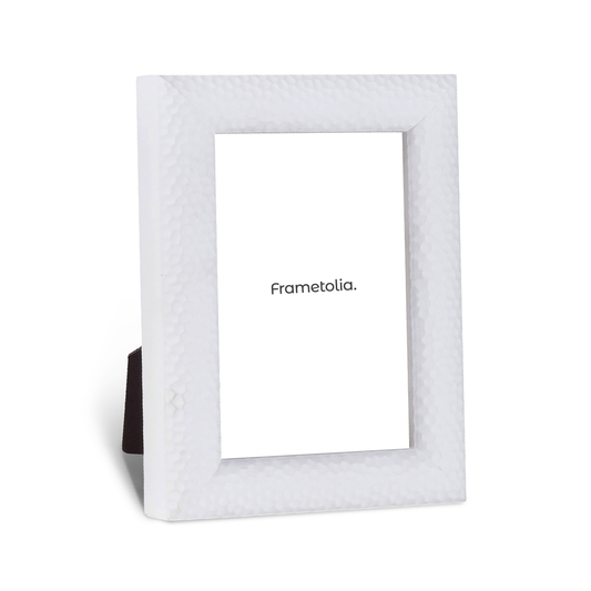 Hammered White Medium Width Table Top Frame