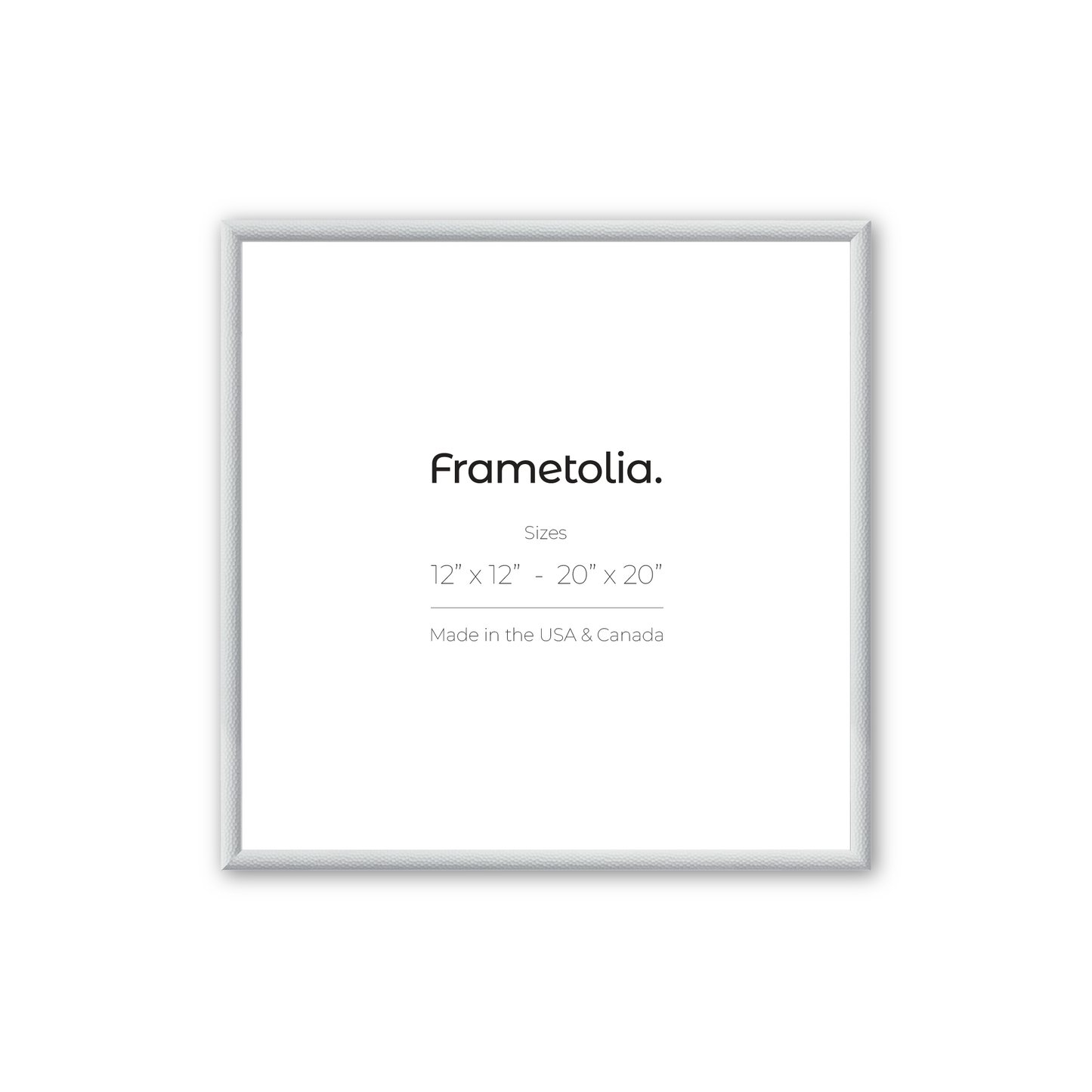 Hammered White Medium Width Wall Frame