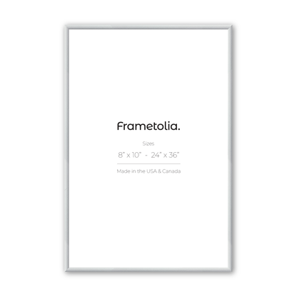 Hammered White Medium Width Wall Frame