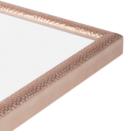 Hammered Champagne Medium Width Wall Frame