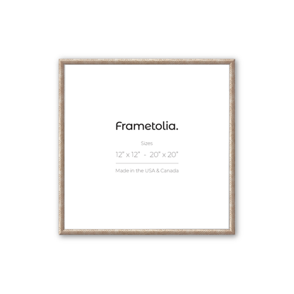 Hammered Champagne Medium Width Wall Frame
