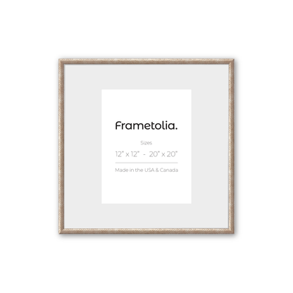 Hammered Champagne Medium Width Wall Frame
