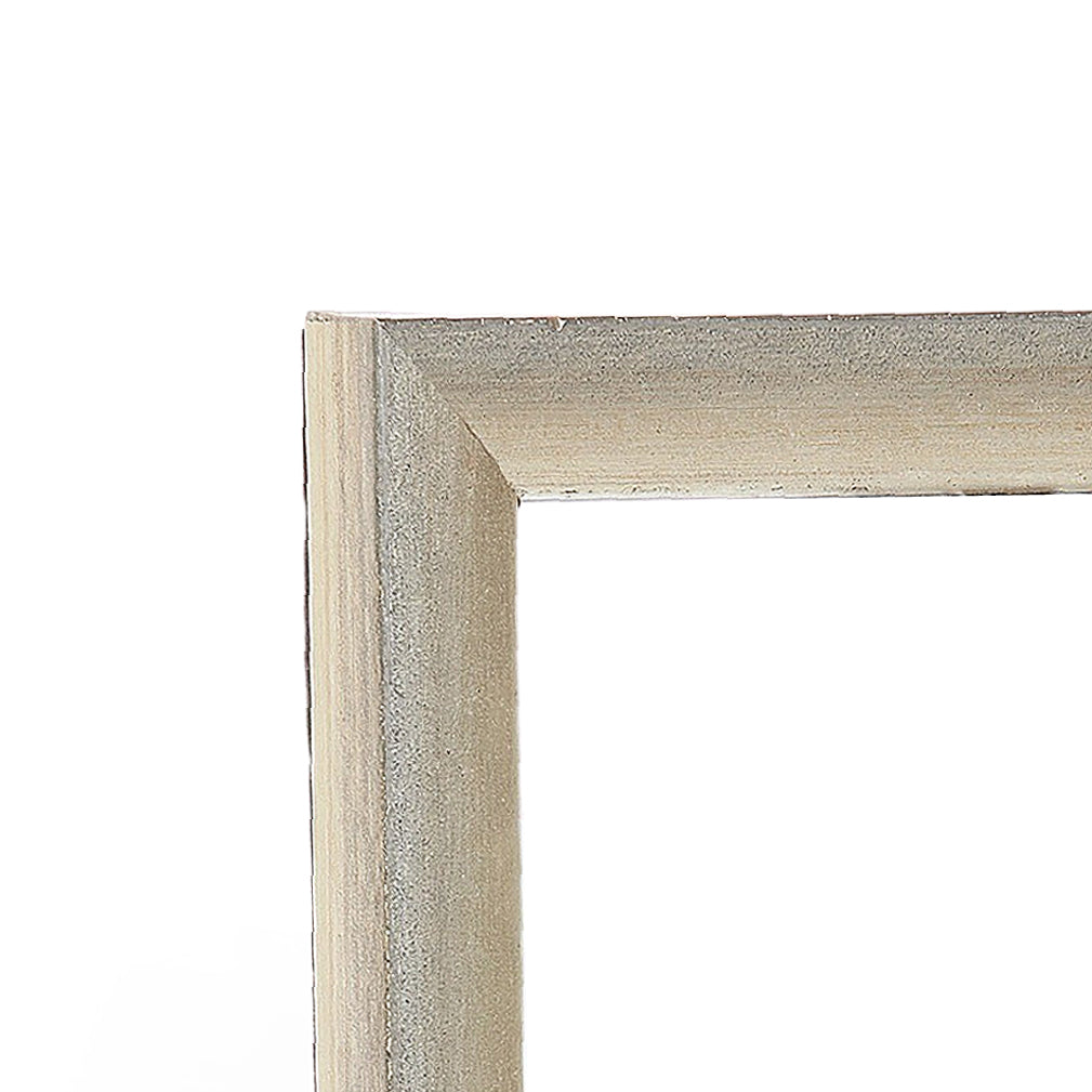 Cool Silver Contemporary Narrow Width Table Top Frame
