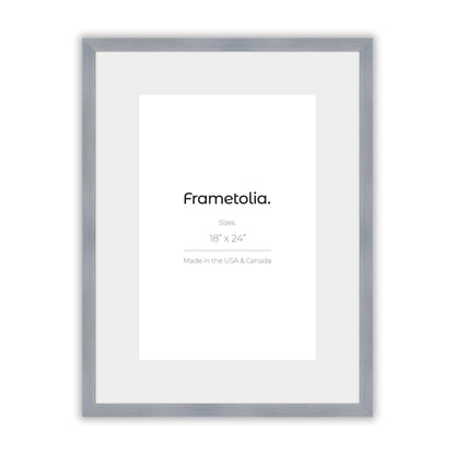 Polished Chrome Narrow Width Wall Frame
