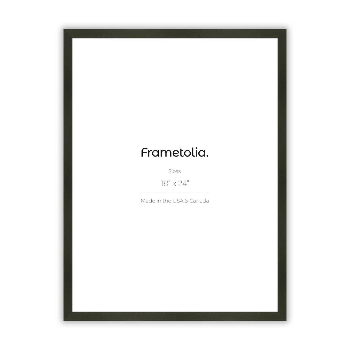 Satin Black Narrow Width Wall Frame