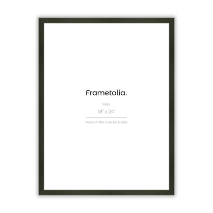 Satin Black Narrow Width Wall Frame
