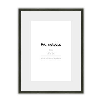 Satin Black Narrow Width Wall Frame