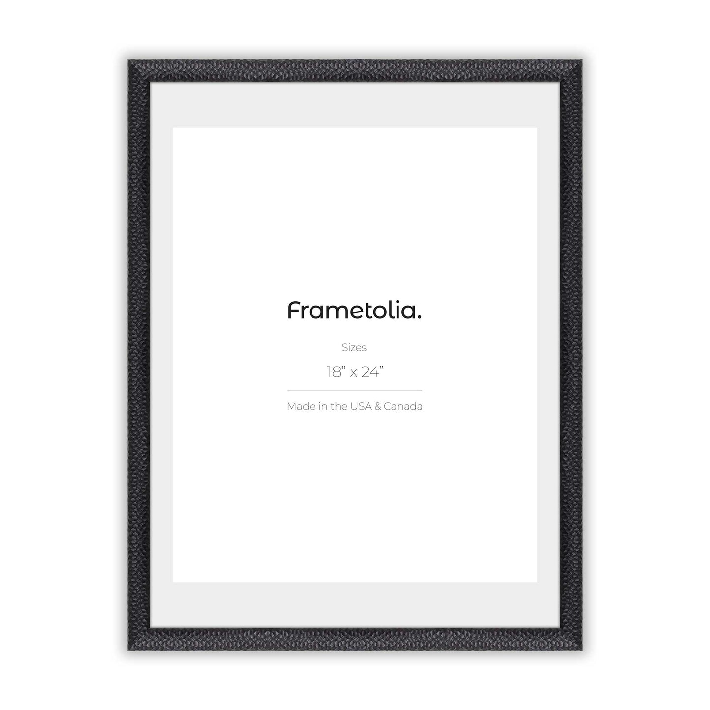 Hammered Black Medium Width Wall Frame