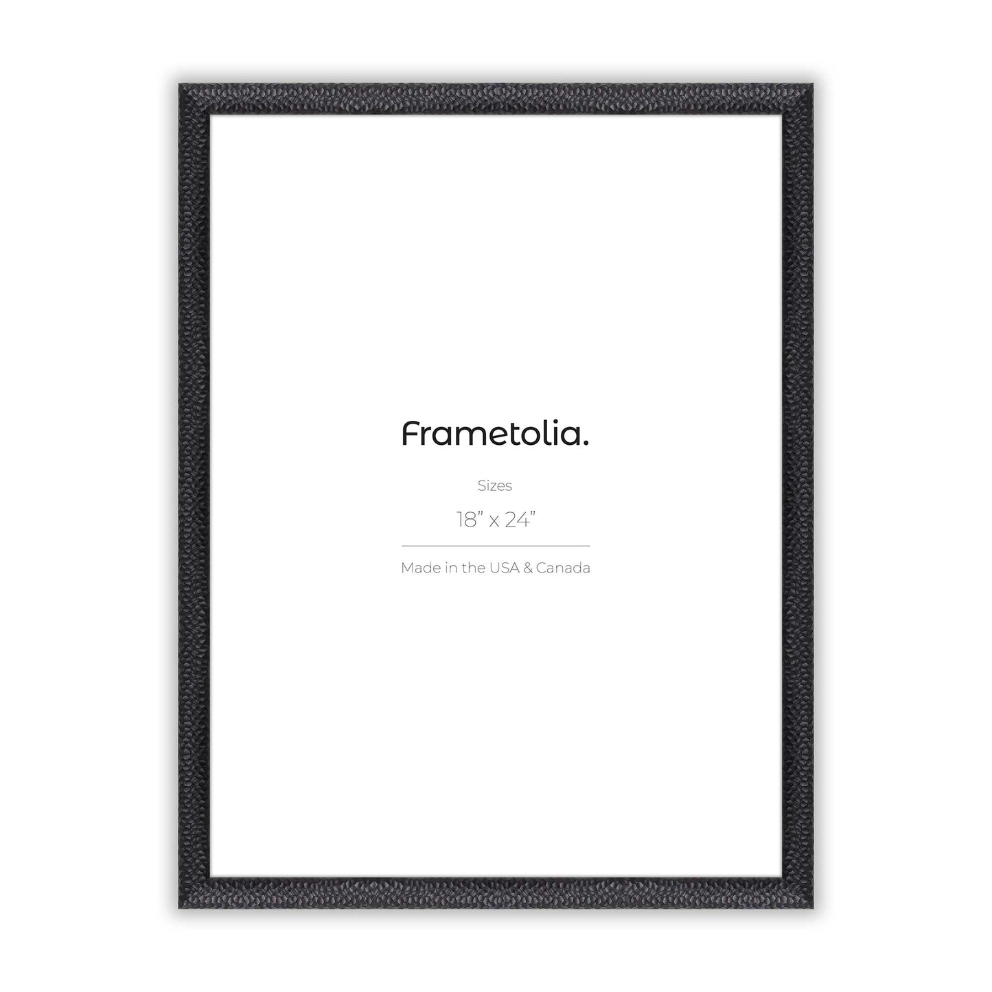 Hammered Black Medium Width Wall Frame