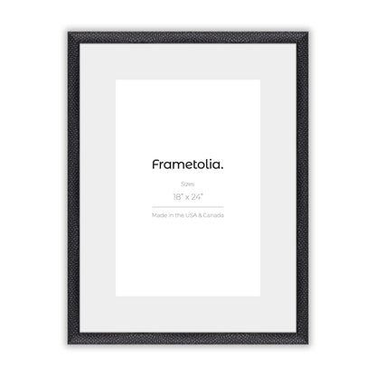 Hammered Black Medium Width Wall Frame