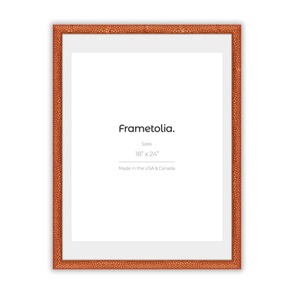 Hammered Copper Medium Width Wall Frame