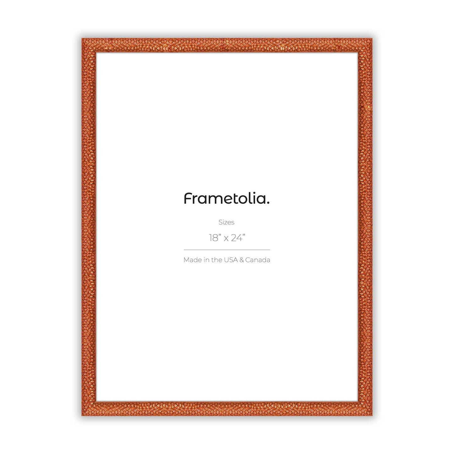 Hammered Copper Medium Width Wall Frame